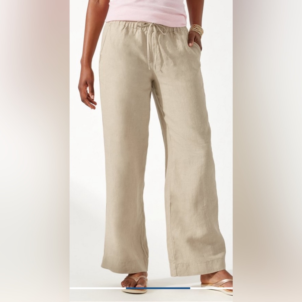 Tommy Bahama linen tan pants
